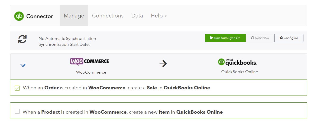 WooCommerce QuickBooks - Manage Workflow